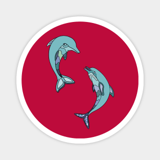 Couple of dolphins Magnet